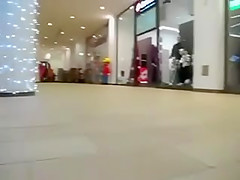 teen 18+ heel flashing in mall