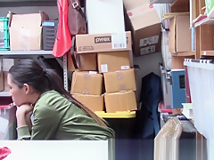 teen 18+ asian shoplifter cum