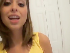 teen 18+ girlfriend Riley Reid with hot round ass in porn scene