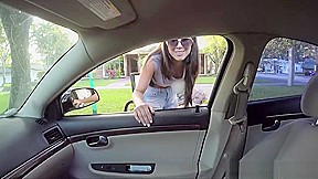teens 18+ love money london lynn in bus stop babe gets laid and paid