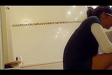 video from the bathroom