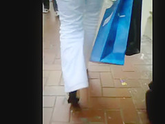white pants sexy ass