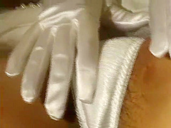 white satin gloves 2