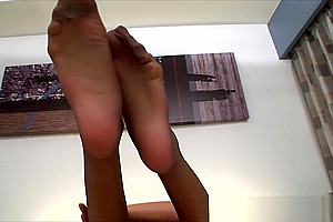 yummy asian Ladyboy Stroking rod